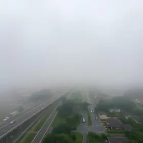 neblina densa em Campinas