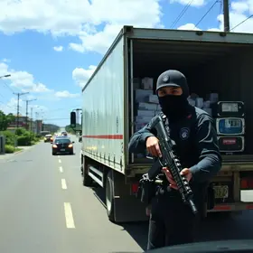 motorista refém